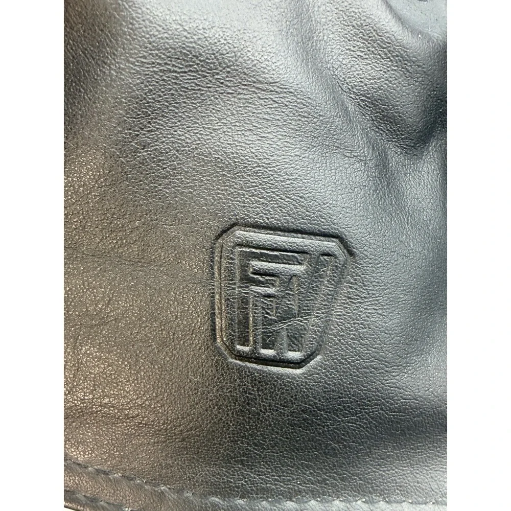 Leather Duffel Bag Travel Gym Sports Overnight Weekend Foster Wheeler Logo